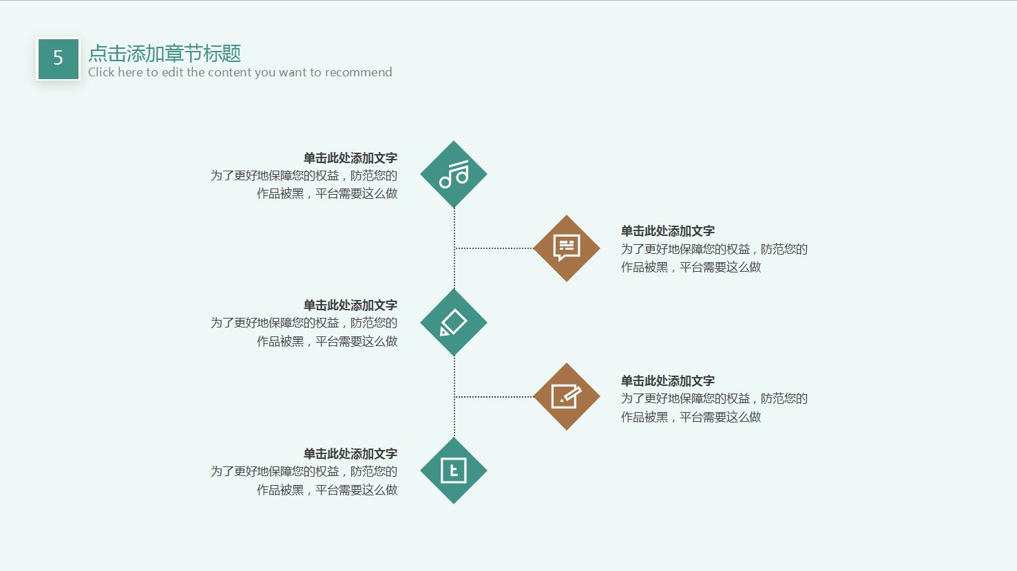 清新工作汇报ppt模板