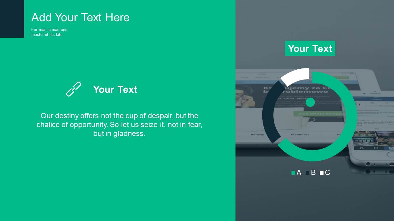 绿色扁平化简洁科技ppt模板