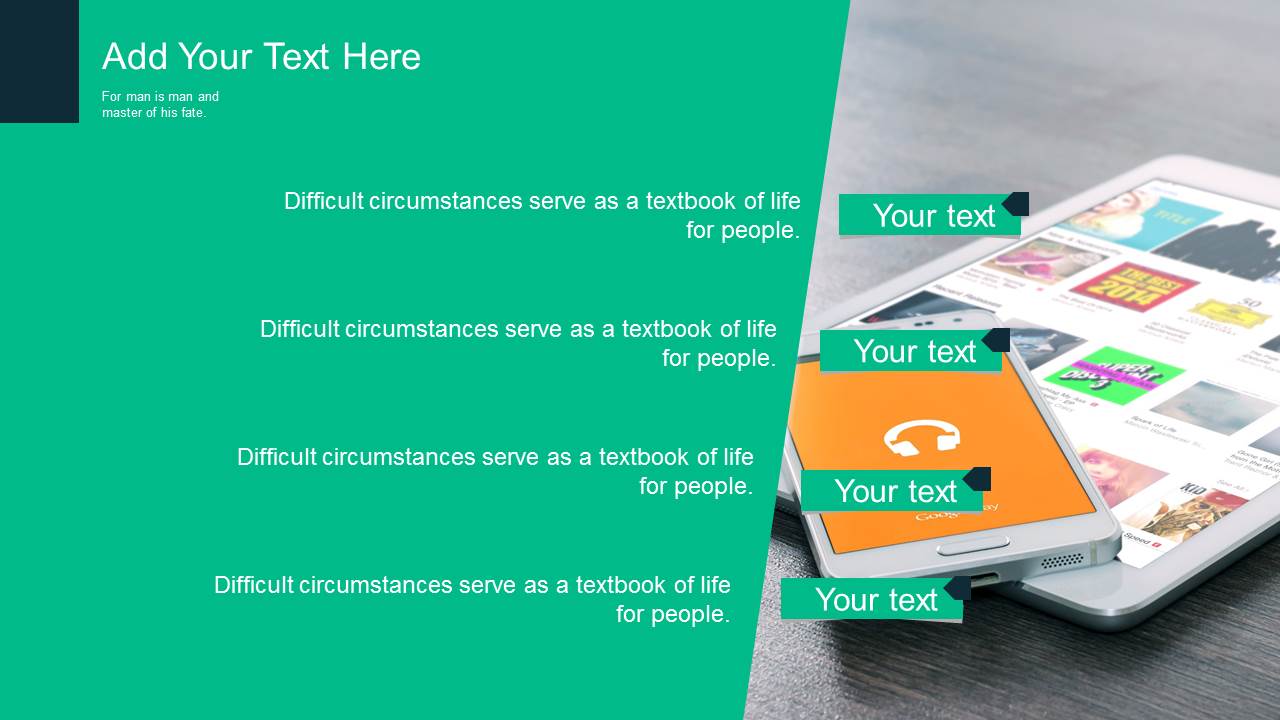 绿色扁平化简洁科技ppt模板