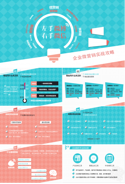 企业微信营销ppt模板