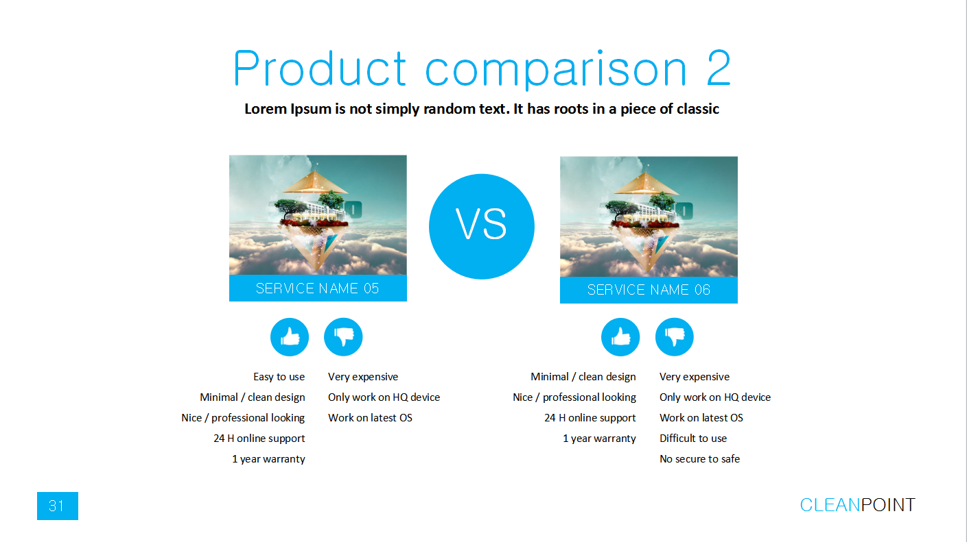 干净简约ppt模板