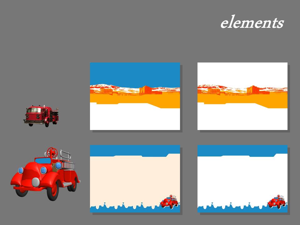 卡通汽车PPT模板