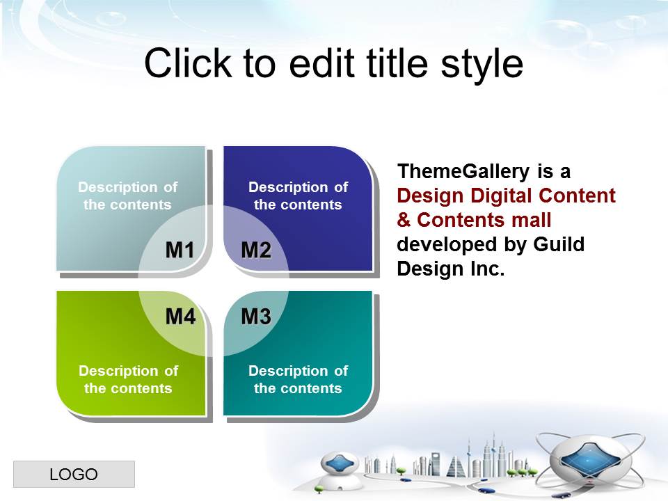 淡雅上扬箭头和地球背景的商务科技PPT模板