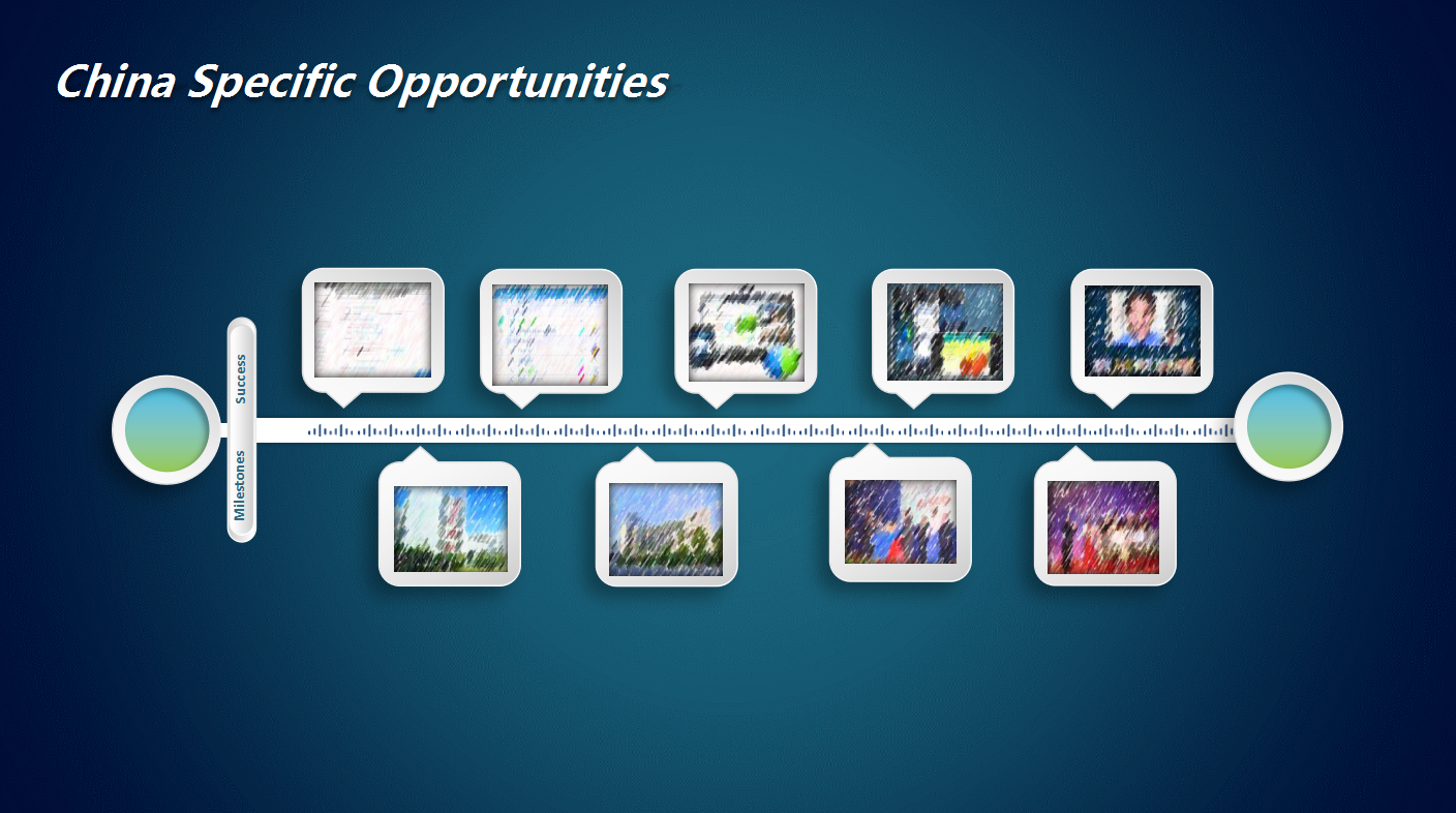 深蓝色时尚简约动态ppt模板