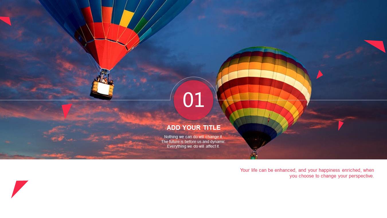 红色扁平化动态金融理财PPT模板