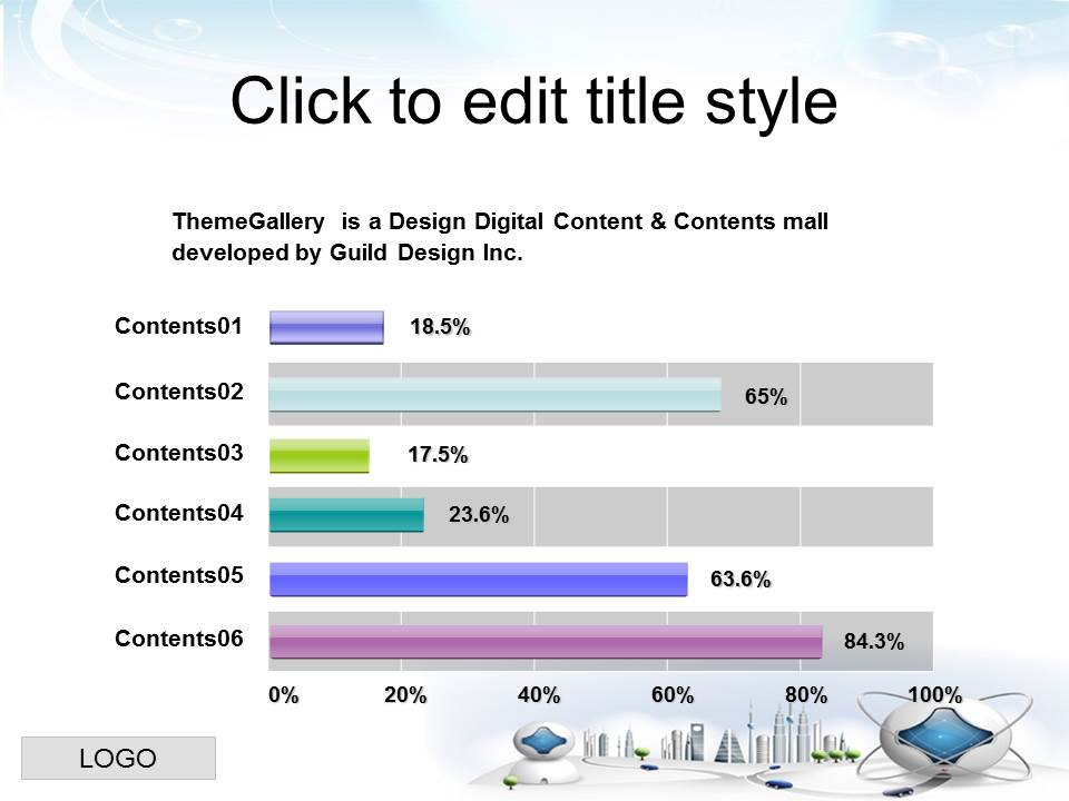 淡雅上扬箭头和地球背景的商务科技PPT模板