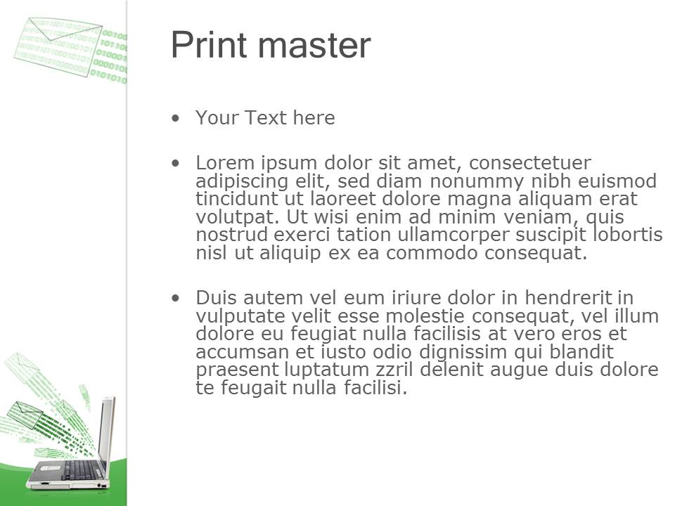 电脑Email背景的科技PPT模板