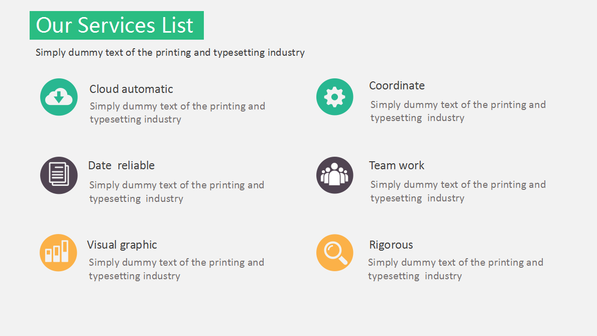 时尚创意彩色圆圈商务汇报ppt模板