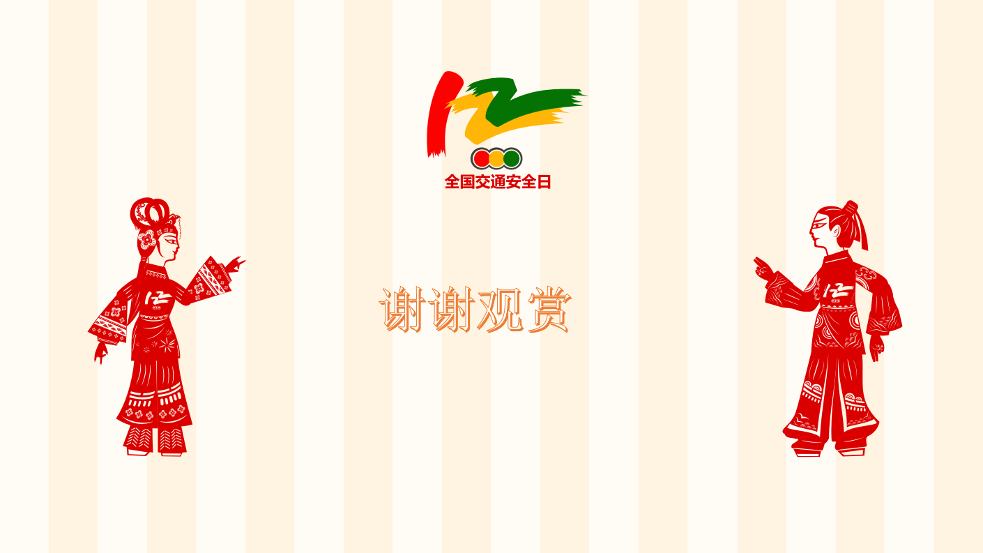 扁平化卡通交通安全教育ppt课件