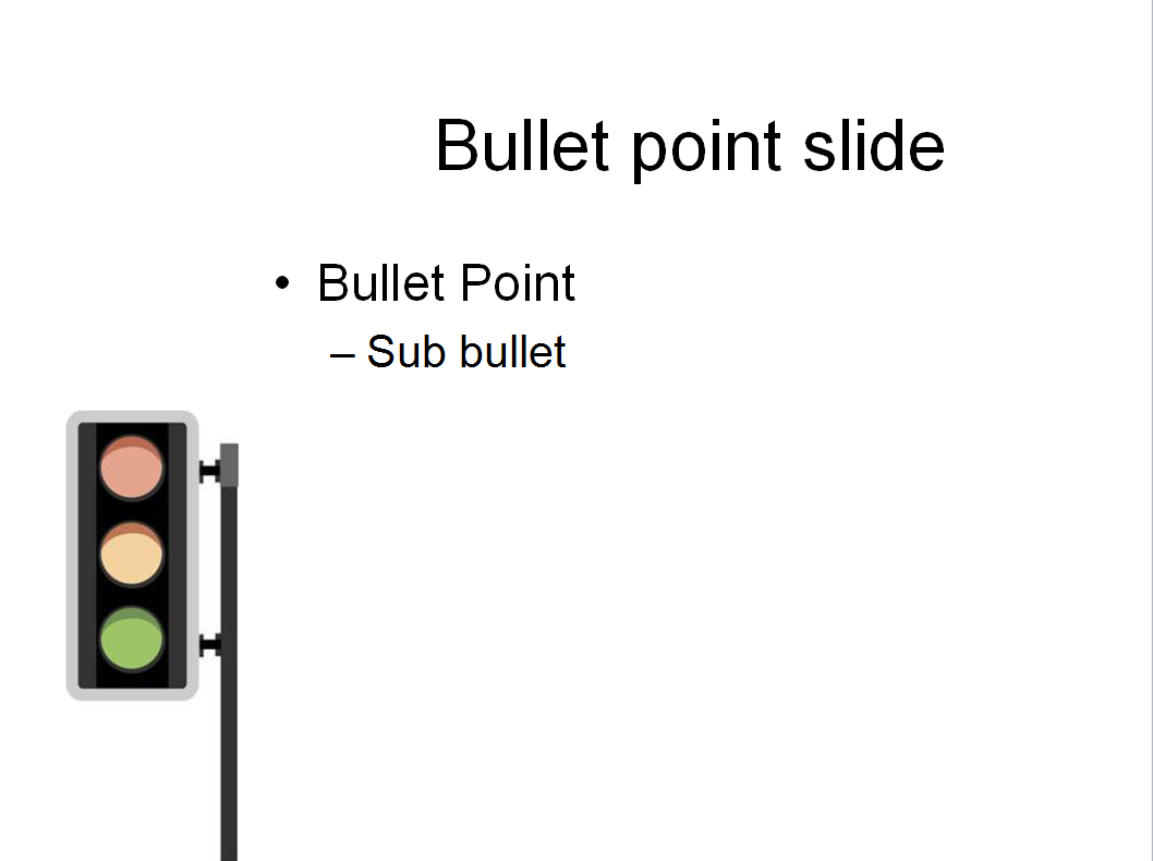 简洁大气红绿灯交通安全安全教育PPT课件