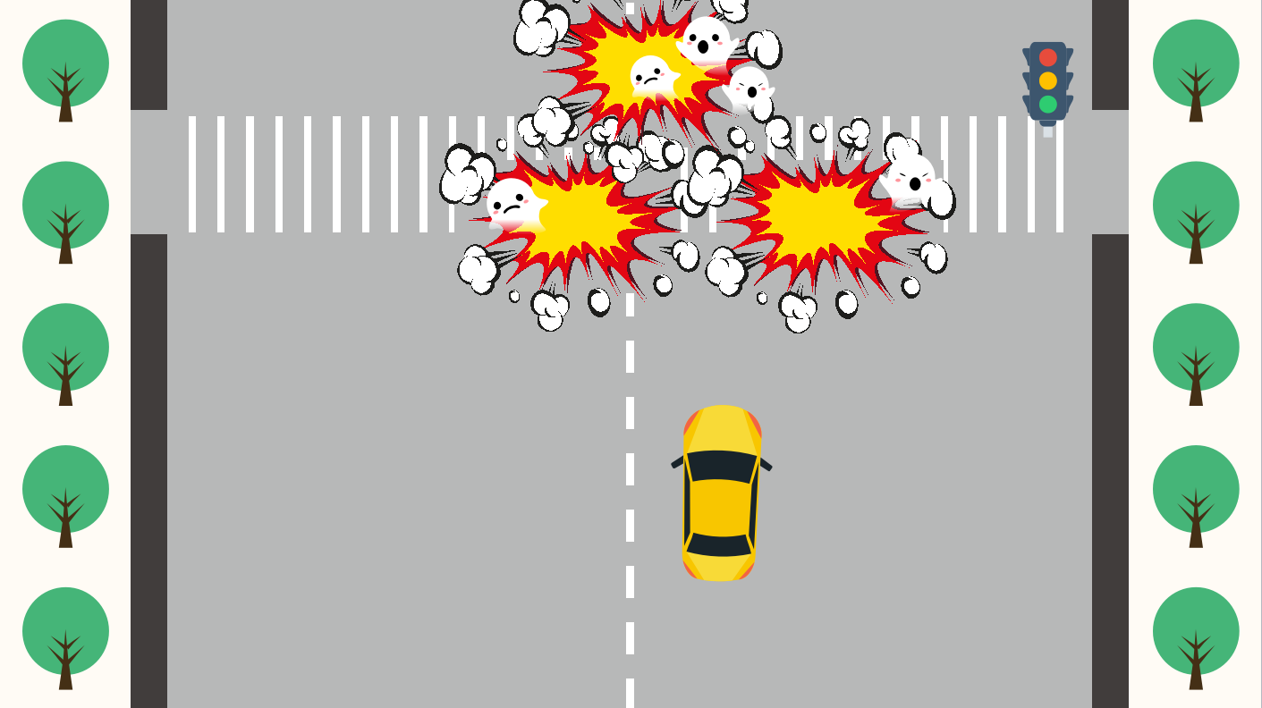 扁平化卡通交通安全教育ppt课件