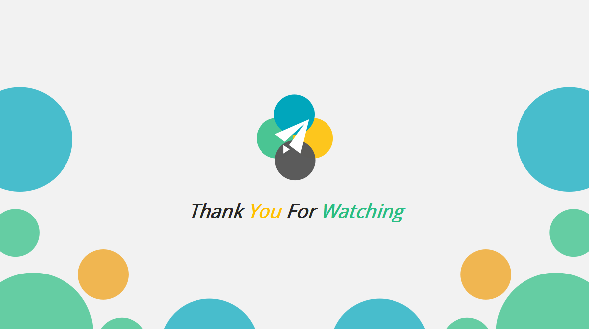 时尚创意彩色圆圈商务汇报ppt模板