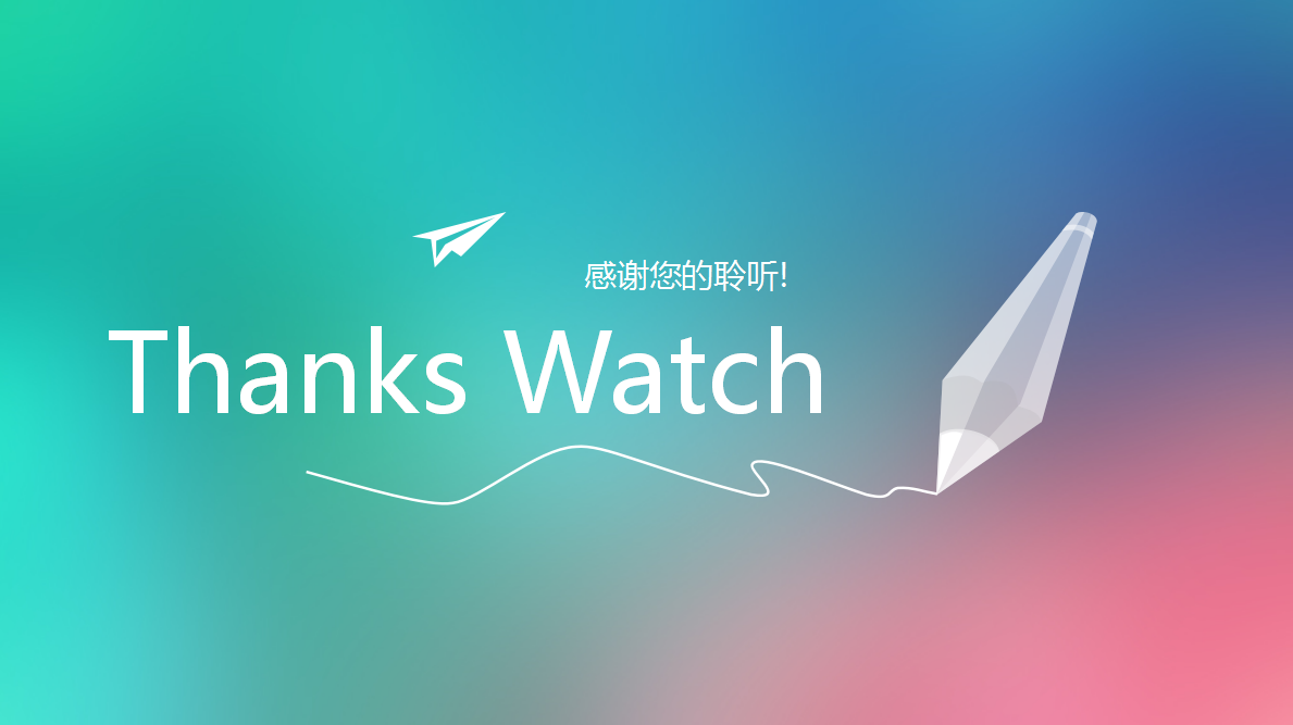 清新ios风工作总结汇报ppt模板