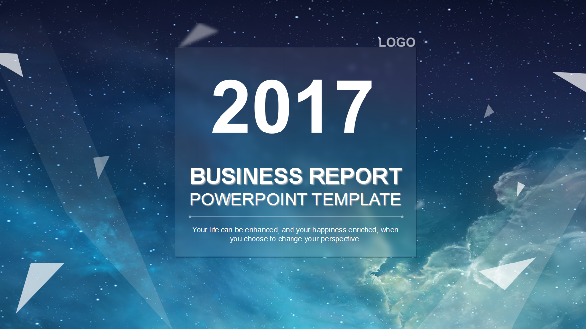 蓝色简约ios风商务动态ppt模板