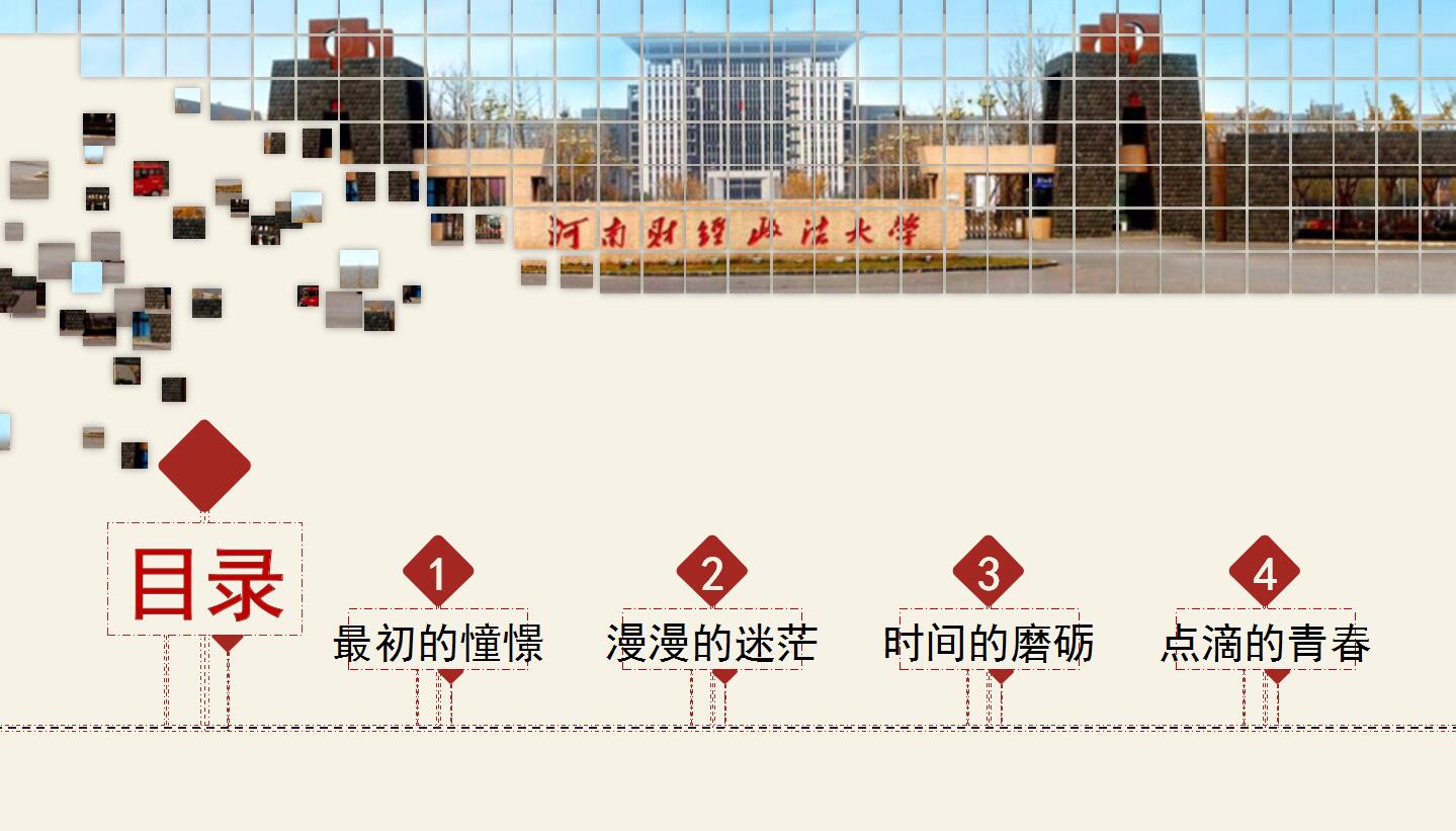 动态青春创意简洁清新通用ppt模板