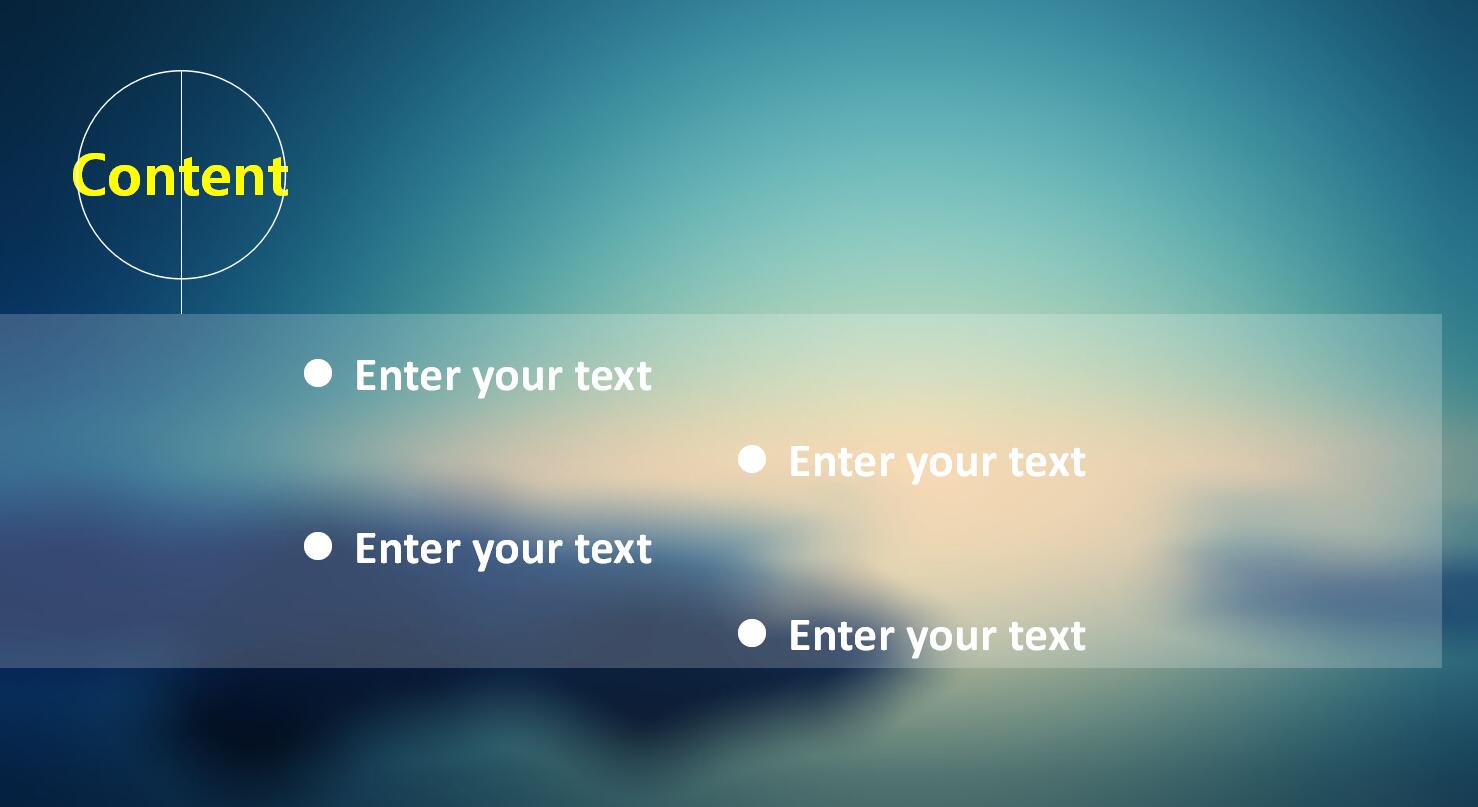 蓝色清新简约创意ios扁平风工作计划汇报ppt模板