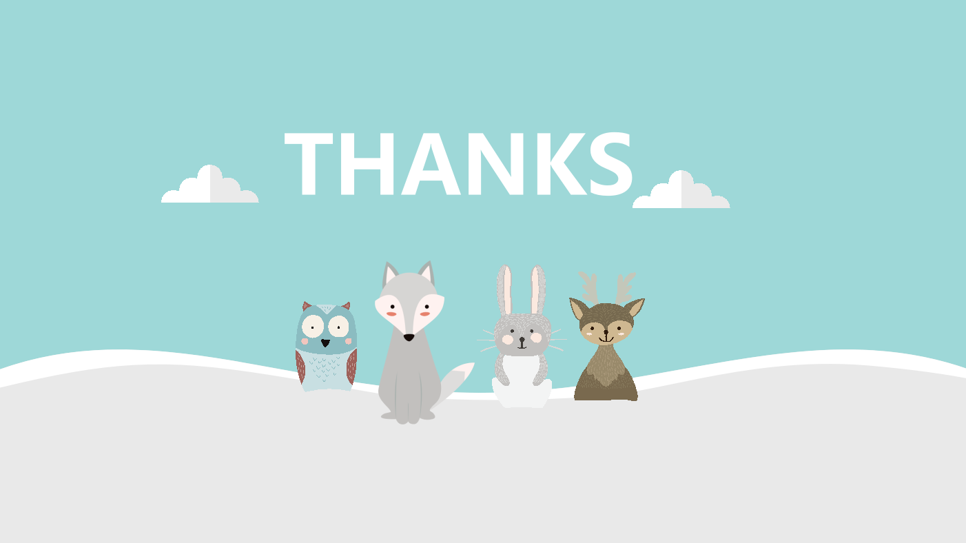 扁平化可爱卡通儿童教育ppt模板