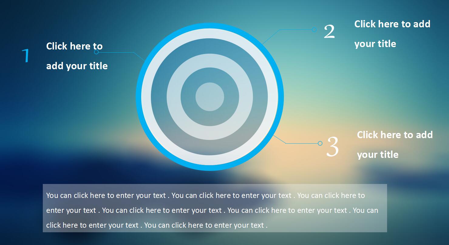 蓝色清新简约创意ios扁平风工作计划汇报ppt模板