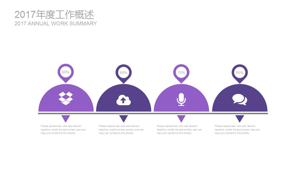 紫色简约医院工作计划年度总结ppt模板