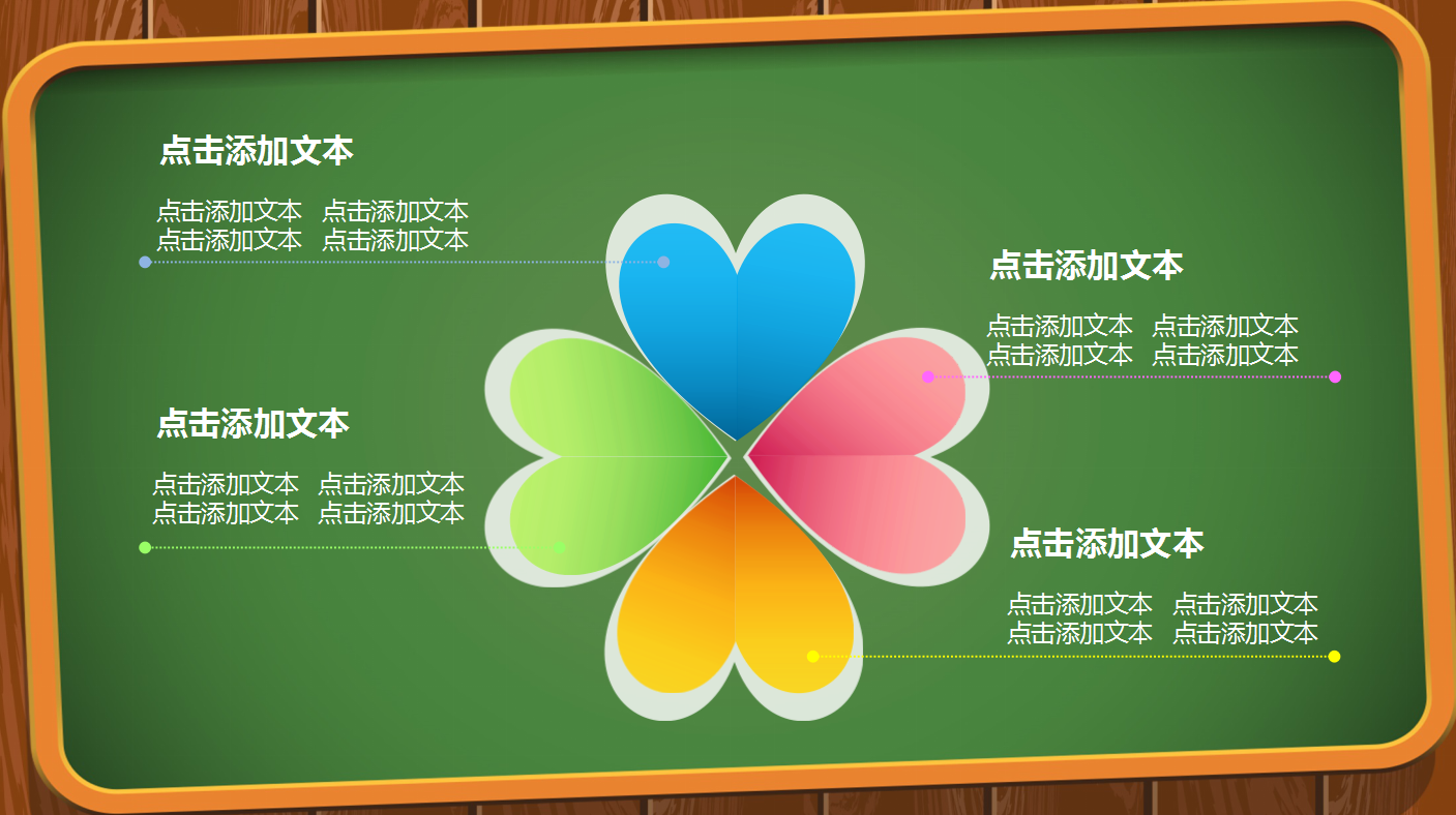 绿色板报主题儿童教育卡通ppt模板