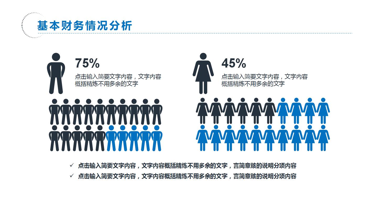 蓝色高端财务工作总结ppt模板