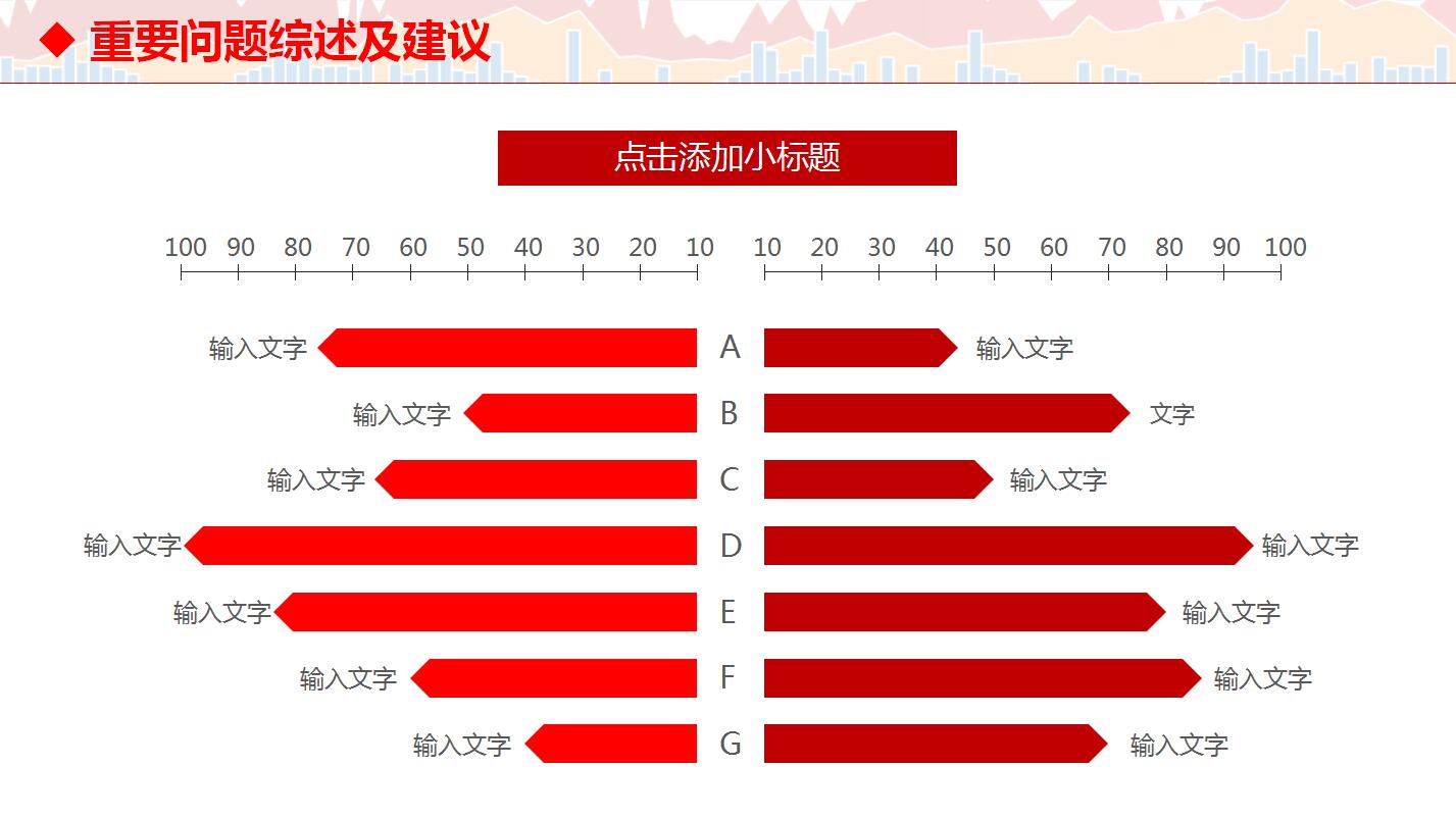 红色高端企业财务数据分析PPT模板