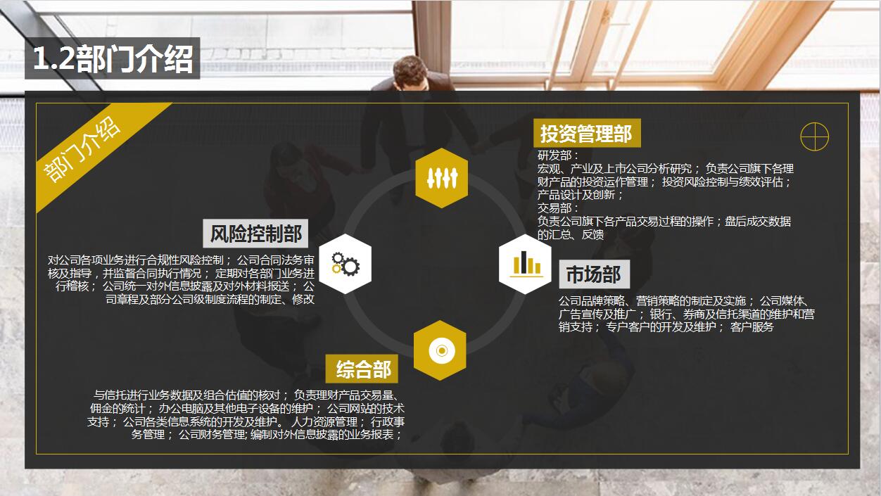 简约风格金融创业企业简介PPT模板