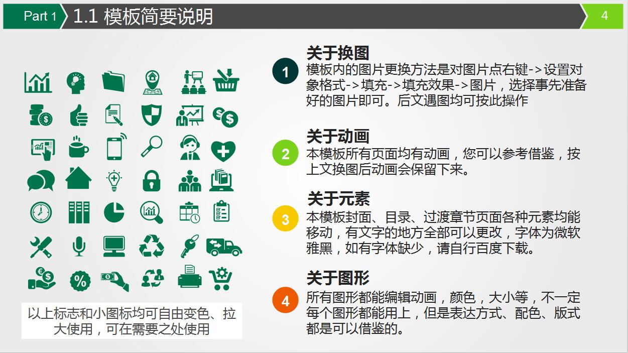 绿色简约中国人寿保险通用PPT模板