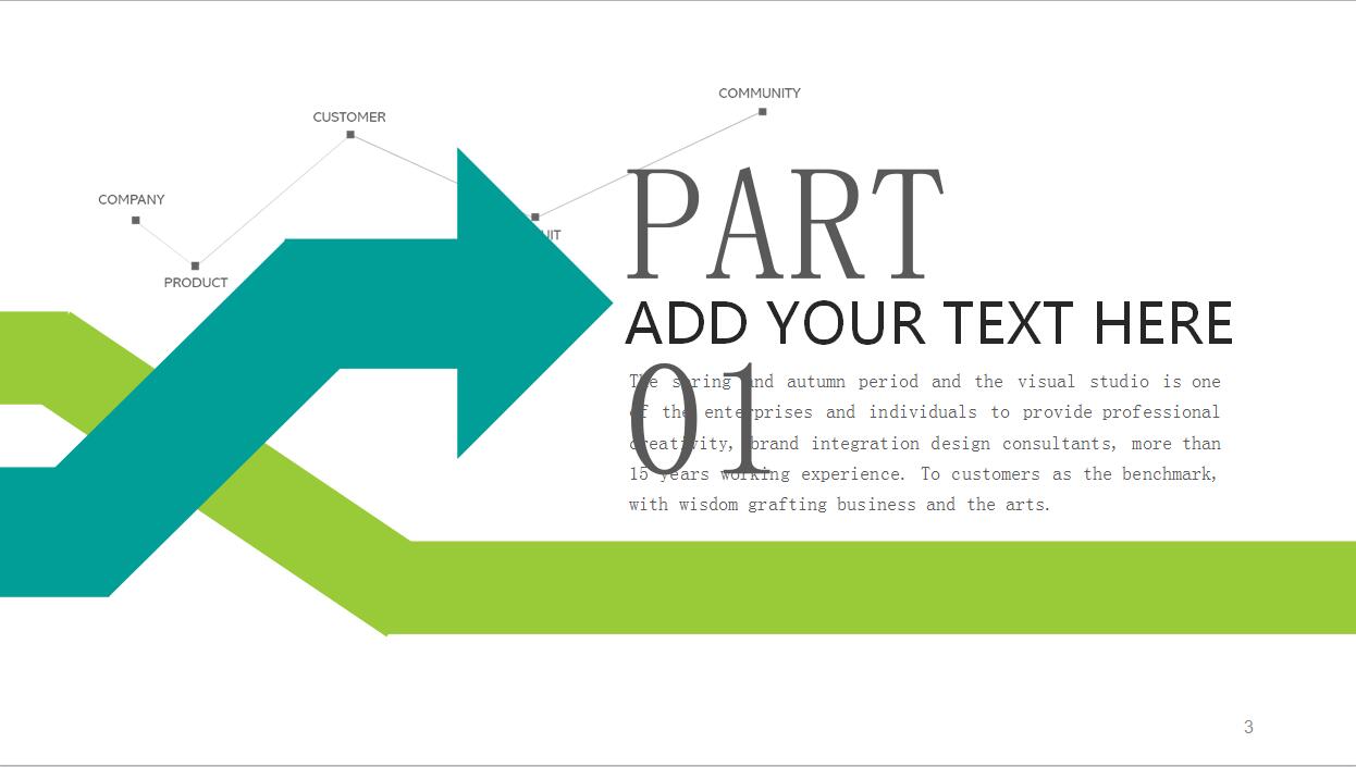 简约财务工作总结汇报商务PPT模板