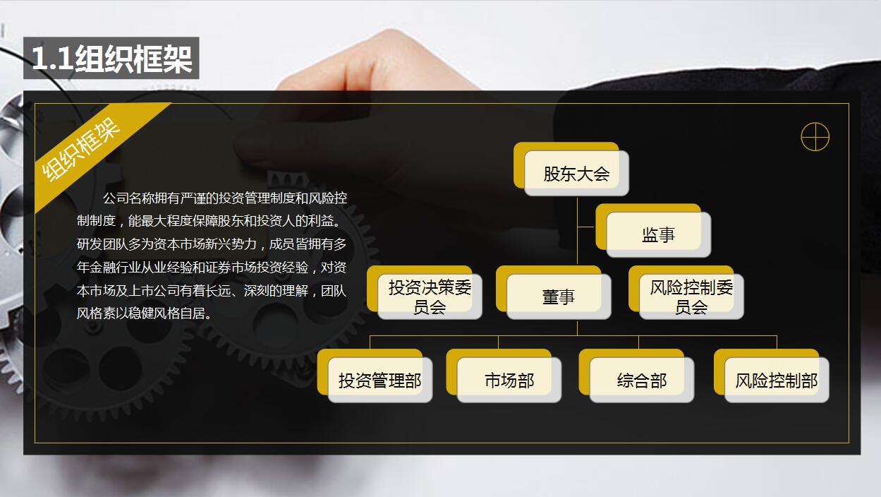 简约风格金融创业企业简介PPT模板