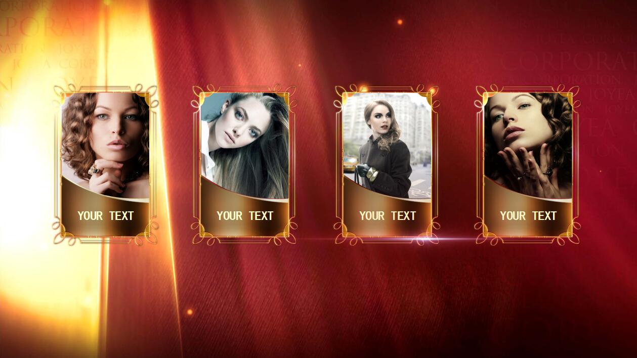 红色大气公司年会颁奖典礼动态ppt模板