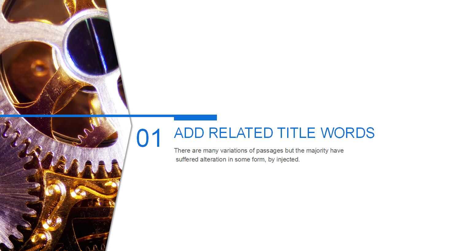 白色简洁机械行业工作总结ppt模板