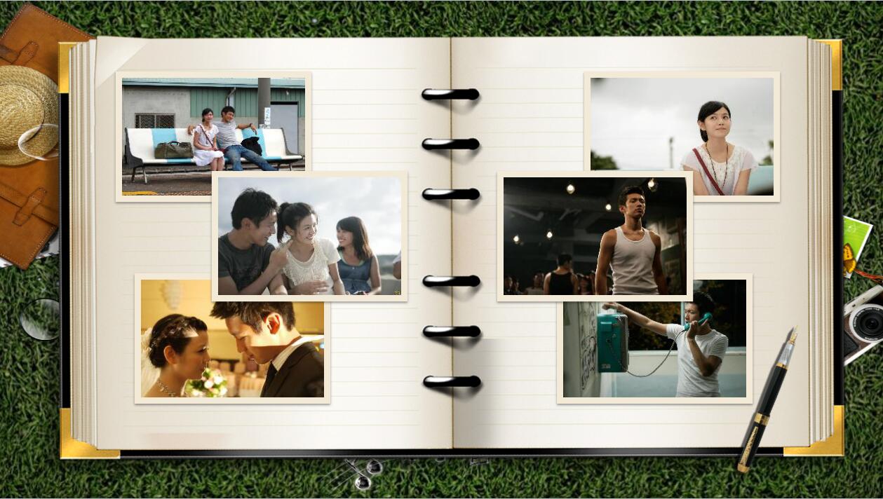 精美创意致青春大学毕业纪念册动态ppt模板