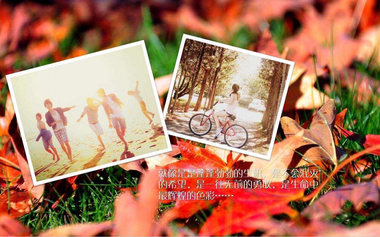 多彩简约老同学聚会毕业回忆录ppt模板