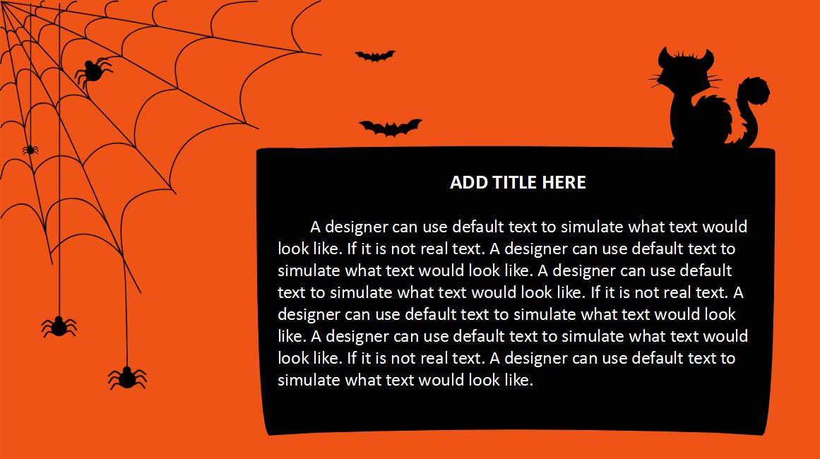 暖色调时尚万圣节商务汇报通用PPT模板