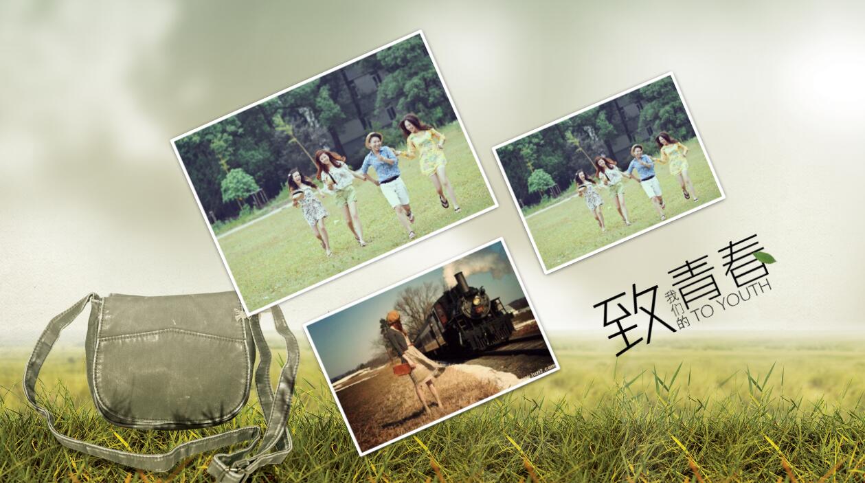 简洁精美大气青春纪念册毕业怀旧同学聚会ppt模板