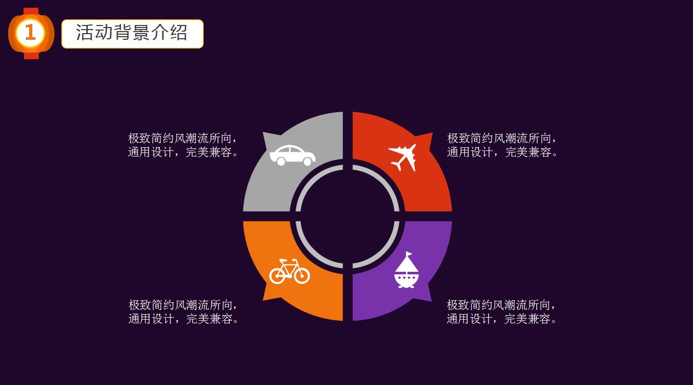 时尚大气紫色万圣节狂欢派对活动策划PPT模板