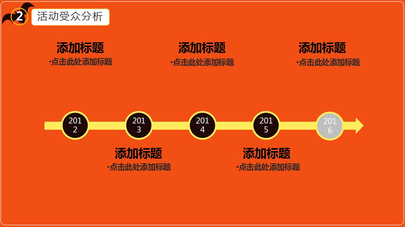 精美橙色万圣节之夜活动策划ppt模板