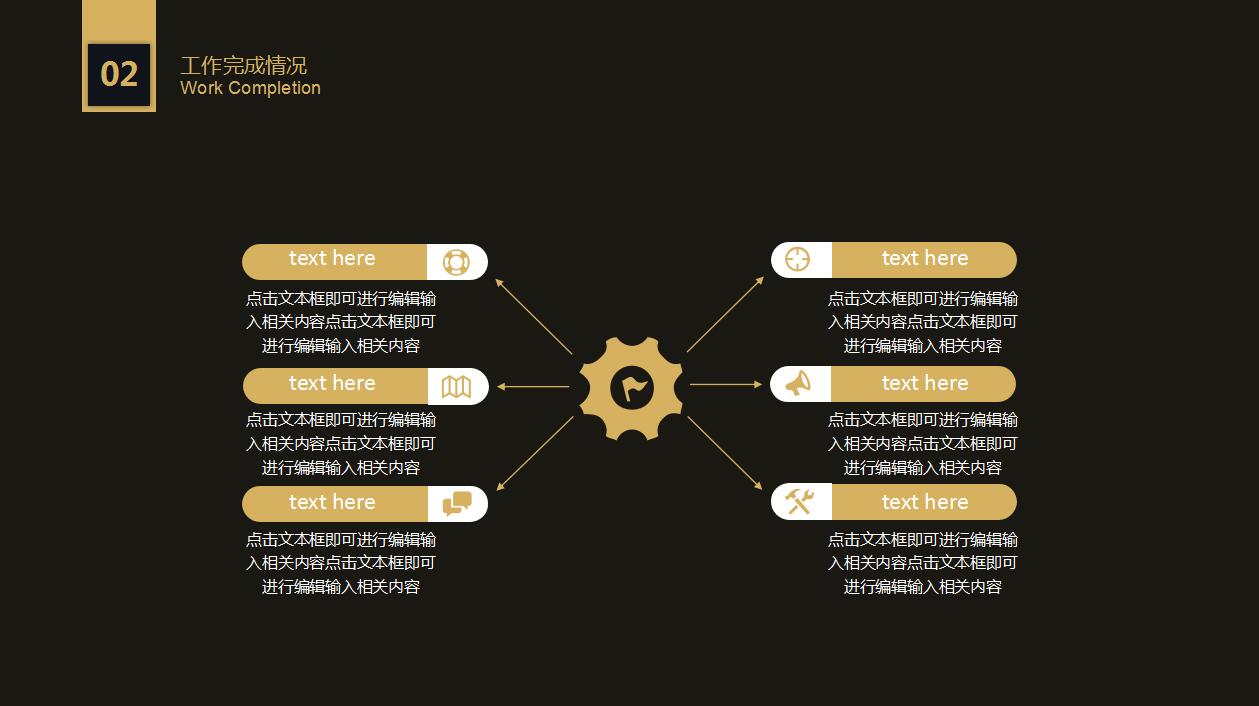 简约大气高端黑金商务通用ppt模板