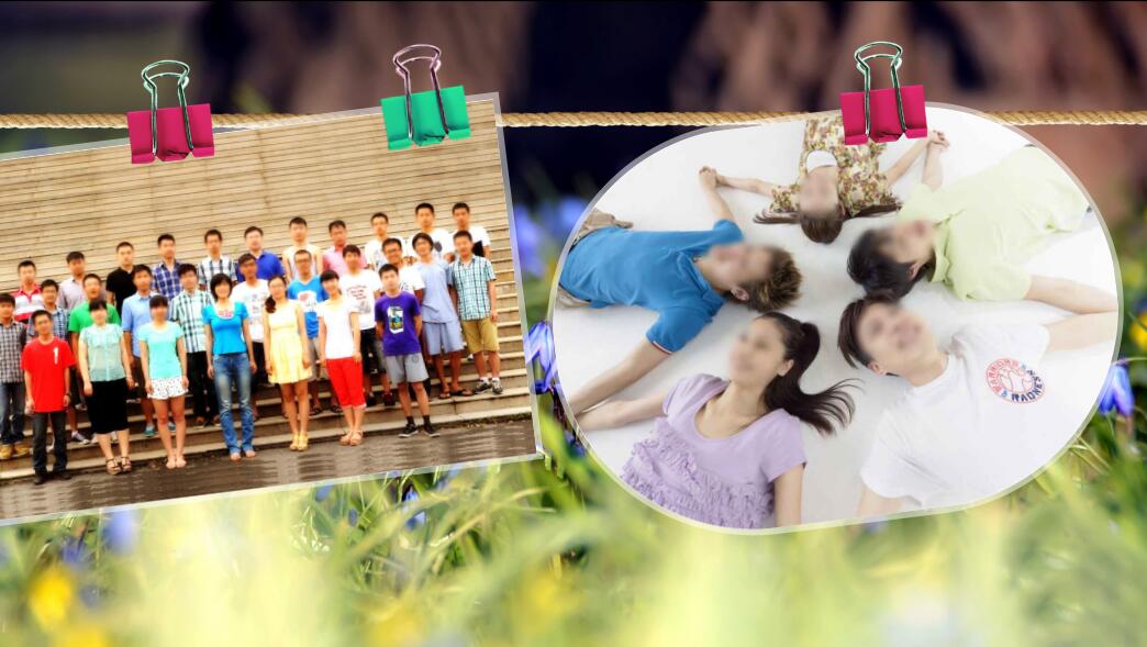 彩色精美青春纪念册电子相册ppt模板