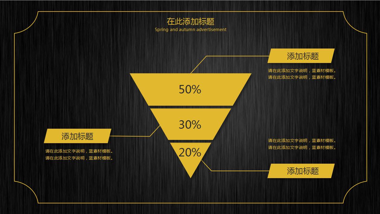 简约创意黑金营销工作汇报企业宣传ppt模板