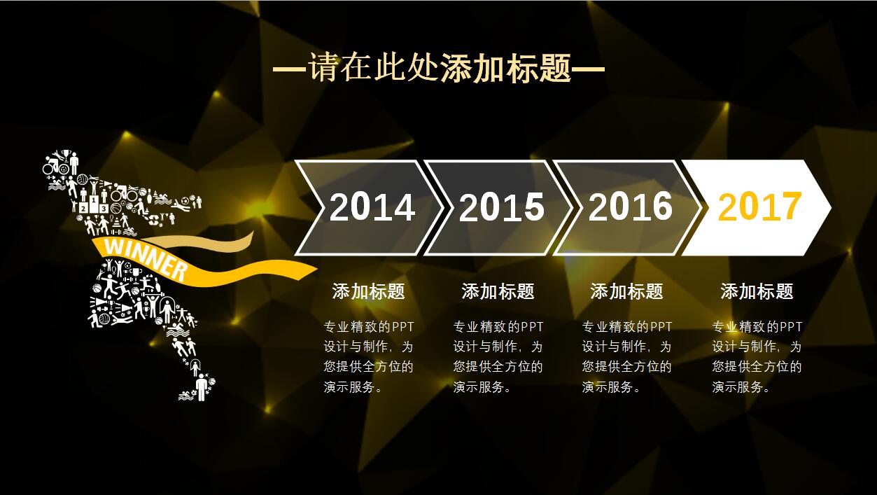 金色大气商务企业宣传工作汇报ppt模板
