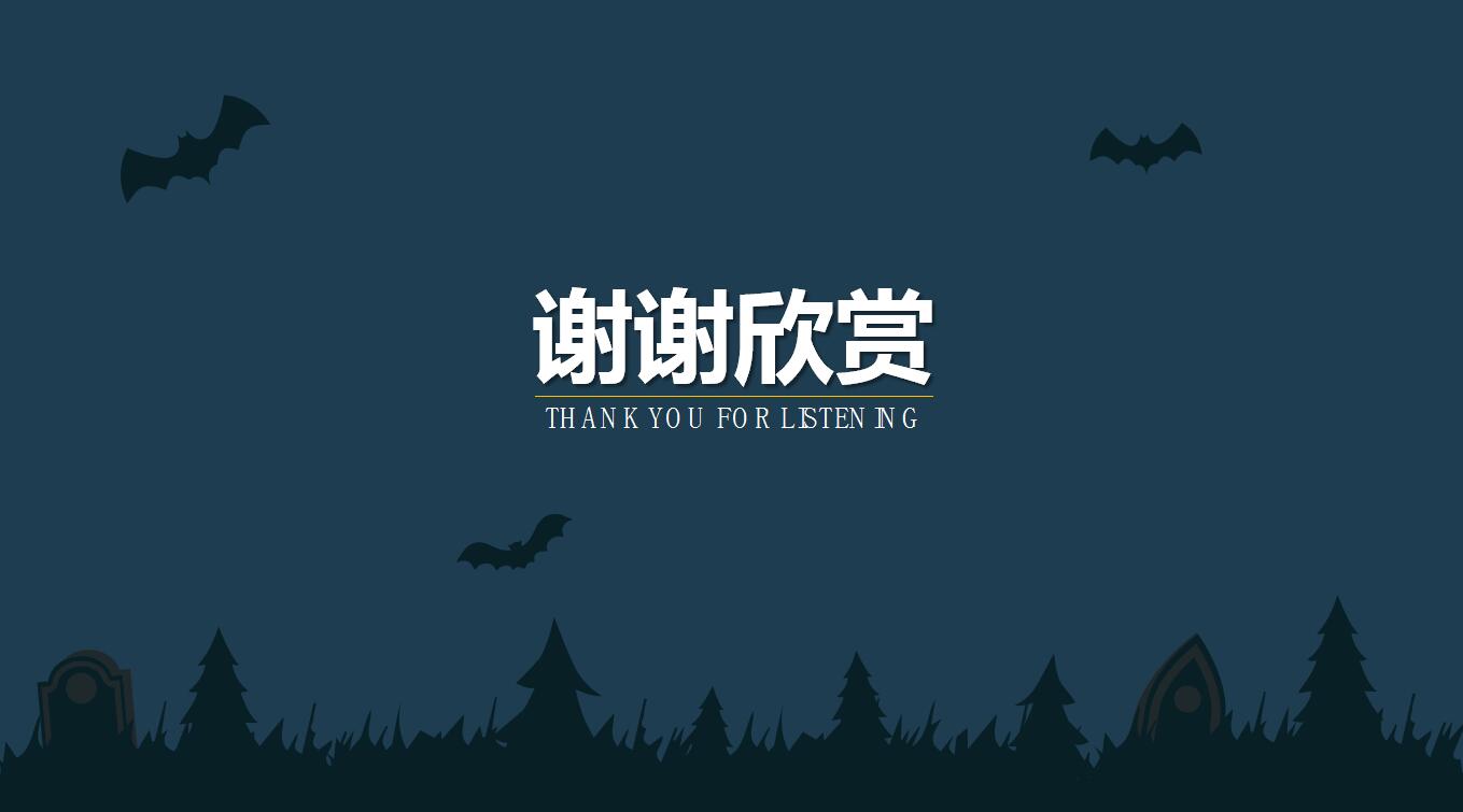 精美简洁创意万圣节活动策划ppt模板
