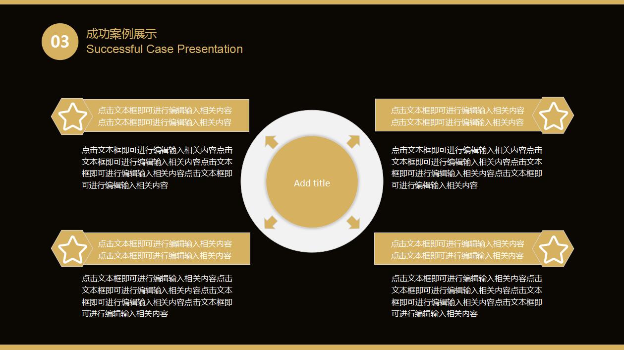 简约高端黑金商务年度工作汇报ppt模板