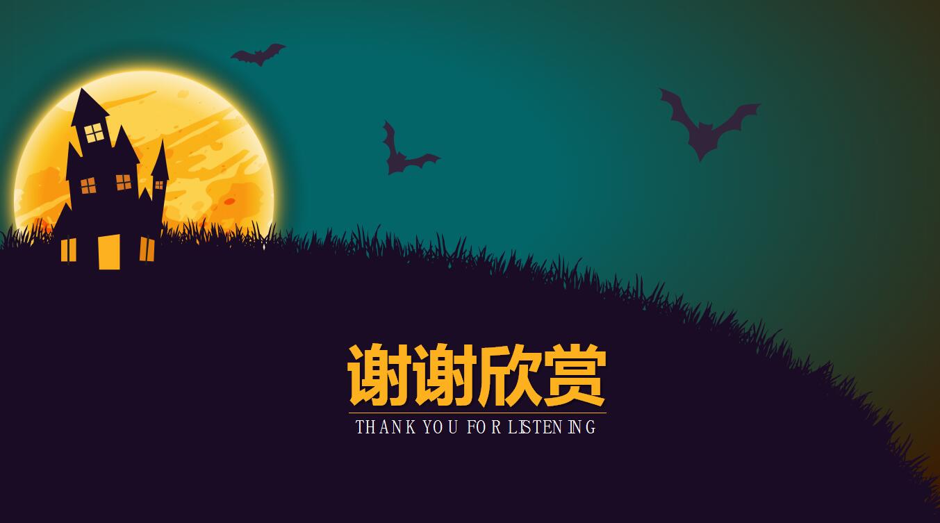 高端大气万圣节活动策划方案ppt模板