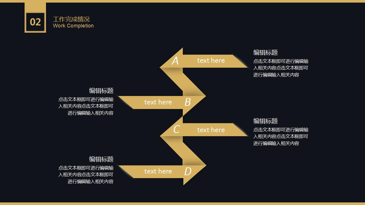 简约黑金商务工作总结年度工作汇报ppt模板