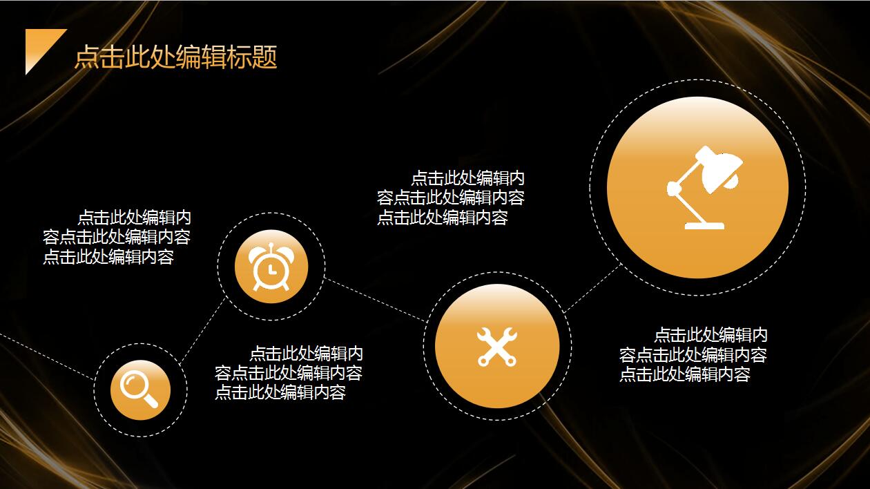 经典黑金高端商务工作汇报总结ppt模板