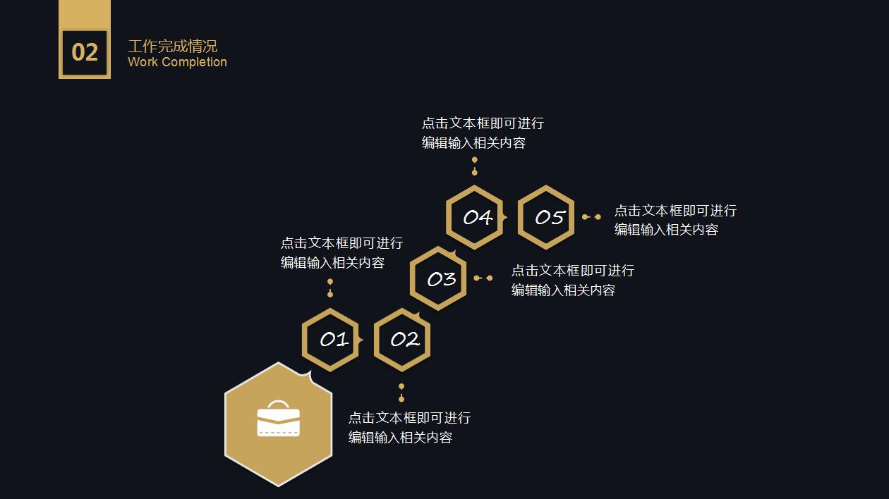 时尚简约黑金商务年终工作总结ppt模板