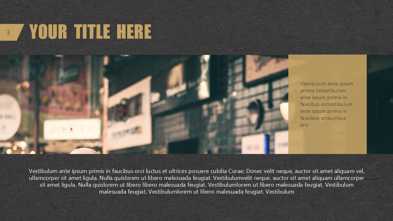 时尚简约黑金商务汇报工作总结ppt模板