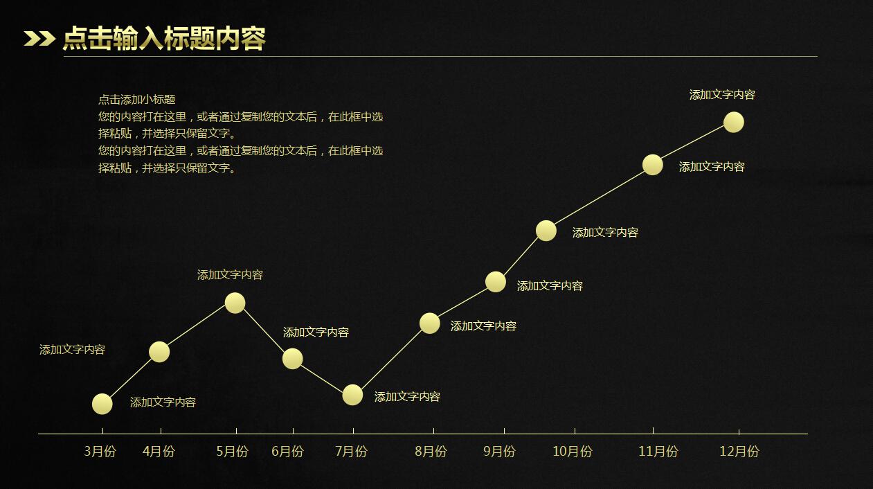 精美高端大气黑金商务工作总结报告ppt模板